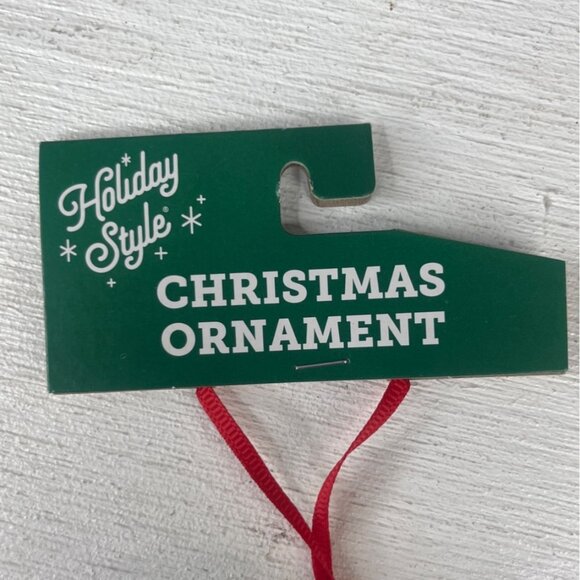 Holiday Style Christmas Ornament Set of 6 Material Knit New - Picture 7 of 8